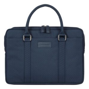 dbramante1928 Stelvio Slim Laptop Bag PURE - Bæretaske til notebook - 14" - blå, sølvfinish-hardware